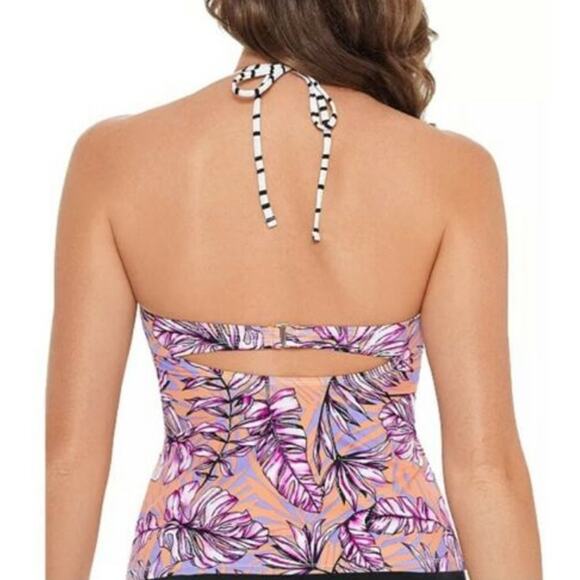 Salt+Cove Juniors' Hawaii Printed Tankini Swim Top - Picture 2 of 8